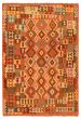 Flat-weaves & Kilims  Traditional Brown Area rug 6x9 Turkish Flat-weave 346123