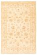 Bordered  Traditional Ivory Area rug 3x5 Afghan Hand-knotted 346694