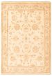 Bordered  Traditional Ivory Area rug 3x5 Afghan Hand-knotted 346701