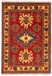 Bordered  Traditional Red Area rug 3x5 Afghan Hand-knotted 347188