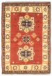 Bordered  Traditional Red Area rug 3x5 Afghan Hand-knotted 347278