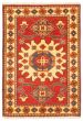 Bordered  Traditional Red Area rug 3x5 Afghan Hand-knotted 347279