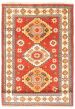 Bordered  Traditional Brown Area rug 3x5 Indian Hand-knotted 347335