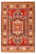 Bordered  Traditional Red Area rug 3x5 Indian Hand-knotted 347349