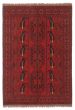 Bordered  Traditional Red Area rug 3x5 Afghan Hand-knotted 347893