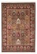 Bordered  Traditional Pink Area rug 4x6 Indian Hand-knotted 348925