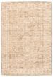 Bordered  Transitional Green Area rug 5x8 Indian Hand Loomed 349756