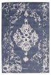 Casual  Transitional Blue Area rug 6x9 Indian Hand-knotted 350484