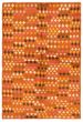 Bohemian  Tribal Orange Area rug 3x5 Afghan Hand-knotted 353954