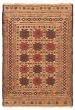 Bordered  Tribal Red Area rug 3x5 Afghan Flat-weave 356301
