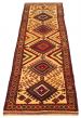 Afghan Tajik Caucasian 2'9" x 10'8" Hand-knotted Wool Rug 