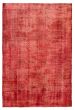 Overdyed  Transitional Red Area rug 5x8 Turkish Hand-knotted 360739