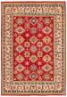Bordered  Traditional Red Area rug 6x9 Afghan Hand-knotted 361383