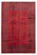 Bordered  Traditional Red Area rug 6x9 Afghan Hand-knotted 361552