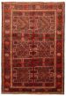 Bordered  Traditional Red Area rug 6x9 Turkish Hand-knotted 364556