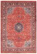 Bordered  Traditional Red Area rug 8x10 Persian Hand-knotted 364888