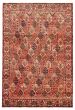 Bordered  Traditional Red Area rug 6x9 Persian Hand-knotted 366028