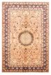 Bordered  Traditional Pink Area rug 6x9 Persian Hand-knotted 366053