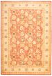 Traditional Red Area rug Unique Pakistani Hand-knotted 368303