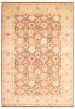 Traditional Brown Area rug Unique Pakistani Hand-knotted 368334