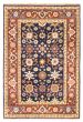 Bordered  Traditional Blue Area rug 3x5 Indian Hand-knotted 369647