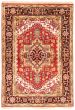 Bordered  Traditional Red Area rug 3x5 Indian Hand-knotted 369654