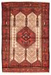 Bordered  Traditional Ivory Area rug 3x5 Turkish Hand-knotted 370681