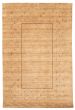 Gabbeh  Tribal Ivory Area rug 5x8 Indian Hand Loomed 370906