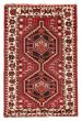Bordered  Traditional Red Area rug 3x5 Turkish Hand-knotted 370972