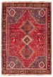 Bordered  Traditional Red Area rug 6x9 Turkish Hand-knotted 372155
