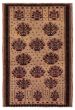 Bordered  Tribal Brown Area rug 3x5 Afghan Hand-knotted 372686