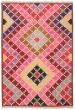 Flat-weaves & Kilims  Geometric Pink Area rug 6x9 Turkish Flat-Weave 374468