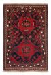 Bordered  Traditional Red Area rug 3x5 Afghan Hand-knotted 376888