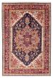 Bordered  Traditional Blue Area rug 5x8 Indian Hand-knotted 377616