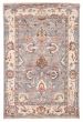 Bordered  Traditional Grey Area rug 5x8 Indian Hand-knotted 377646
