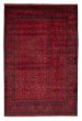 Bordered  Traditional Red Area rug 6x9 Afghan Hand-knotted 377997