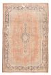 Bordered  Vintage/Distressed Brown Area rug 5x8 Turkish Hand-knotted 378096