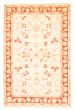 Bordered  Traditional Ivory Area rug 3x5 Pakistani Hand-knotted 379953