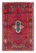 Bordered  Traditional Red Area rug 4x6 Turkish Hand-knotted 380398