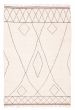Moroccan  Tribal Ivory Area rug 8x10 Pakistani Hand-knotted 381709