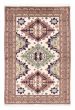 Bordered  Geometric Ivory Area rug 4x6 Persian Hand-knotted 382264