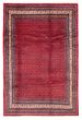 Bordered  Tribal Red Area rug 6x9 Persian Hand-knotted 383485