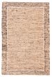 Flat-weaves & Kilims  Natural Brown Area rug 5x8 Indian Flat-Weave 387316