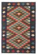 Flat-weaves & Kilims  Geometric Blue Area rug 3x5 Turkish Flat-Weave 389363