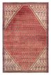 Bordered  Tribal Red Area rug 3x5 Turkish Hand-knotted 390718