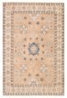 Geometric  Vintage/Distressed Brown Area rug 9x12 Afghan Hand-knotted 392230
