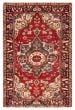 Traditional Red Area rug 4x6 Turkish Hand-knotted 392869