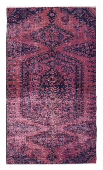 Overdyed  Transitional Pink Area rug 5x8 Turkish Hand-knotted 378051