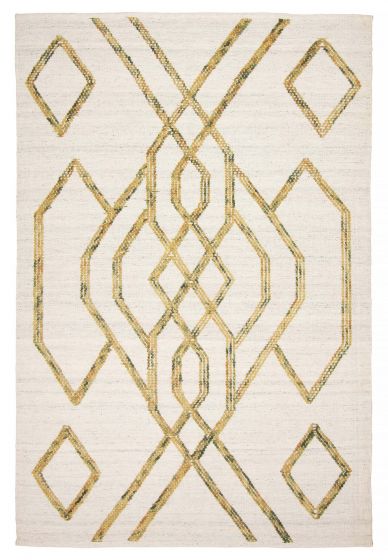 Braided  Transitional Ivory Area rug 5x8 Indian Braid weave 394157