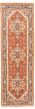 Bordered  Traditional Brown Runner rug 8-ft-runner Indian Hand-knotted 344120